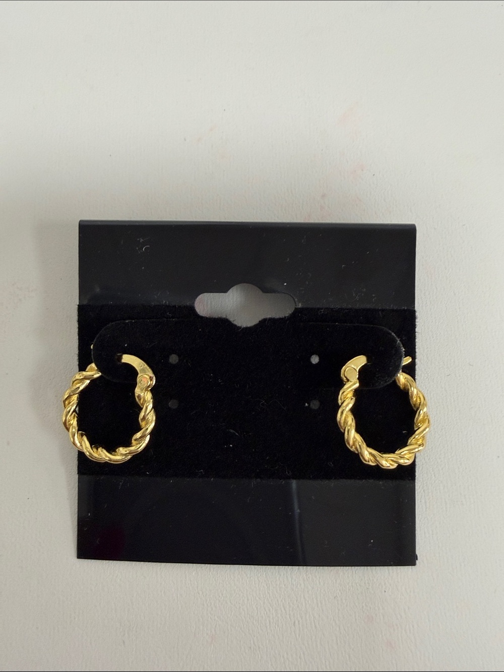 Twisted Rope Gold Hoop Earrings - Women